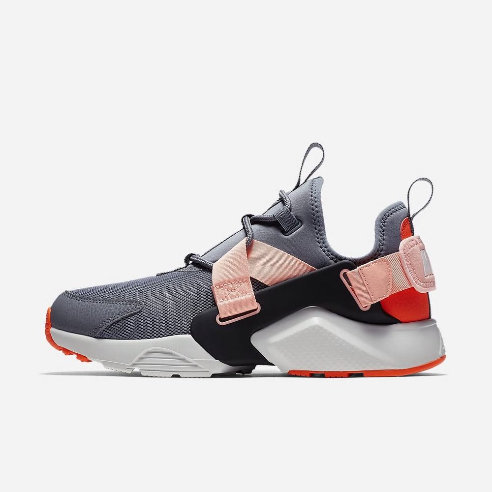 Sneakers Nike Air Huarache City Low Grise 0251-639 Cool Grey/Oracle Pink/Total Crimson/Summit White Femme | EMY-06439500